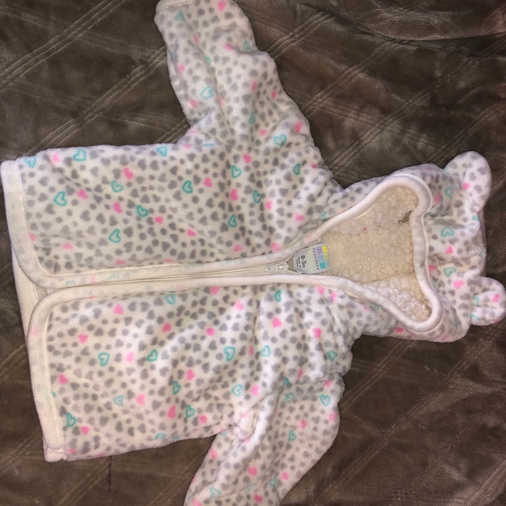 0-3M Girl White Sweater